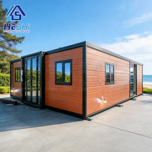 บ้านคอนเทนเนอร์สำเร็จรูปแบบขยายได้ ขนาด 40 ฟุต 20 ฟุต ดีไซน์ใหม่ 1 2 3 4 5 ห้องนอน บ้านโมดูลาร์ทันสมัยสำหรับขาย - Product Image 1