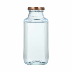 Wholesale 250ml 350ml 500ml Square <b>Glass</b> Juice <b>Bottles</b> with Screw Cap and Hot Stamping - Product Image 6