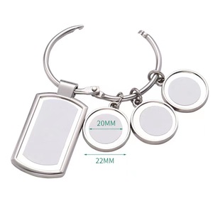 Sublimation Blanks Keychains <strong>Rectangle</strong> Sublimation Transfer Blanks With Metal Round <strong>Key</strong> <strong>Rings</strong> for Metal <strong>Key</strong> <strong>Chains</strong> Sung - Product Image 1