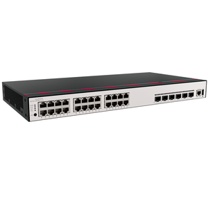 สวิตช์ HW S5735-L24P4XE-A-V2 98012026 แบบ 24 พอร์ต PoE พร้อมพอร์ต 10/100/1000BASE-T จำนวน 24 พอร์ต, พอร์ต 10GE SFP+ จำนวน 4 พอร์ต, พอร์ต Stack 12GE จำนวน 2 พอร์ต - Product Image 1