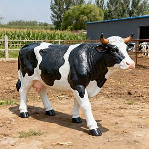 Customized Large Resin Cow <strong>Statue</strong>, Cow Sculpture, Outdoor Farm, Grassland Decoration - Product Image 4