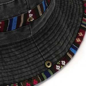 Chapeau Bob en Jean Style Western pour Homme avec Large Visière pour la Pêche, les Loisirs en Plein Air et la Randonnée Printemps-Été - Product Image 6