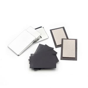 Factory Wholesale Components Magnet/Tin/Mylar 80*53Mm Rectangular Button Fridge Magnet Making <b>Materials</b> - Product Image 5