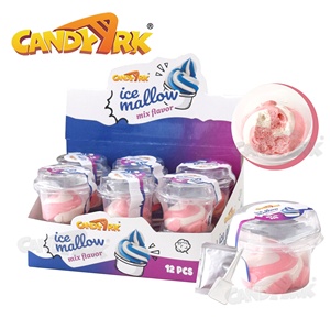 Nhà máy cung cấp Ice <span class=keywords><strong>Fluff</strong></span> <span class=keywords><strong>Marshmallow</strong></span> cup chất lỏng kẹo kem kẹo với popping kẹo - Product Image 1