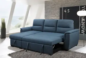 유럽 스타일 디자인 싱글 이불 L 모양의 슬리퍼 소파 침대 접이식 침대 소파 정액 침대