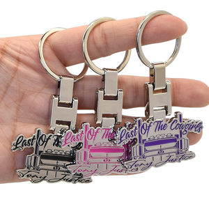 Khuyến Mại Tùy Chỉnh Kim Loại Xe Móc Khóa Cứng Men Logo Keychain Kẽm Hợp Kim Keyring - Product Image 2