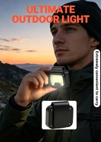 Lampe frontale LED rechargeable 300 lumens, 4 modes, avec clip, contrôle par capteur, flash rouge et bleu pour le jogging, le cyclisme et les activités de plein air