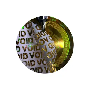 Étiquette holographique VOID anti-contrefaçon personnalisée Étiquette holographique VOID de sécurité en PET avec autocollant d'hologramme VOID de garantie