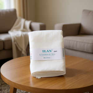 Accessori in Tessuto Ilan 80x100 Cm Bianco Liscio Tessuto per Arredamento Casa - Product Image 3