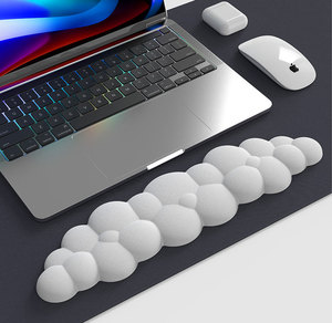 Cloud <strong>Keyboard</strong> Mouse Wrist Pad Typing Wrist <strong>Rest</strong> Men and Women Wind Foam Leather Memory Foam Palm <strong>Rest</strong> Office Goodies - Product Image 2