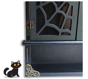 Tùy Chỉnh Gỗ Gothic Cổ Điển Tường Trang Trí Nội Thất Nổi Kệ Spider Web Nổi Gothic Kệ Cho Phòng Ngủ Phòng Tắm Halloween Trang Trí Nội Thất - Product Image 4