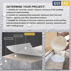 Modern Liquid Polyurethane <b>Waterproof</b> Sealant Invisible Repairing Leak Adhesive Eco-Friendly Indoor Outdoor Roof Coating - Product Image 3