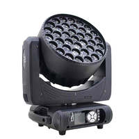 Projecteur à tête mobile LED RGBW 4 en 1 37x15W à zoom et lavage, avec contrôle DMX512, indice de protection IP33, pour effets de scène de jardin, DJ, discothèque