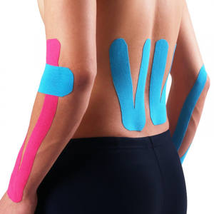 BLUENJOY Totalmente Certificado de alta calidad de algodón impermeable hipoalergénico precortado Kinesiología Kynesio <span class=keywords><strong>Kine</strong></span> SiO Sports Muscle Tape - Product Image 3