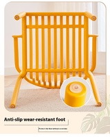 Vente en Gros de Meubles de Salle à Manger Chaise Moderne d'Extérieur en Plastique Chaise de Loisirs Empilable en Plastique