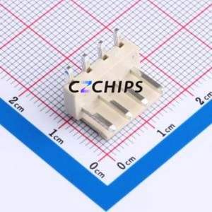 HC-VH-4A4W-M Wire-to-Board Pin Header Bent Lead Through Hole,P=3.96mm Connector 1x4P 3.96mm Right Angle Insert VH - Product Image 1