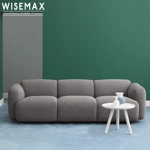 WISEMAX furnitur Denmark Normann Swell modern kreatif kasual kain lateks ruang tamu mode kepribadian sofa furnitur rumah