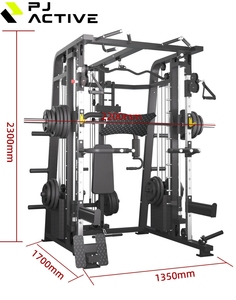 PINJIAN Equipo de Fitness Comercial Integral Entrenador Multifuncional Equipo de Gimnasio para Musculación Máquina Smith y Jaula de Sentadillas - Product Image 2