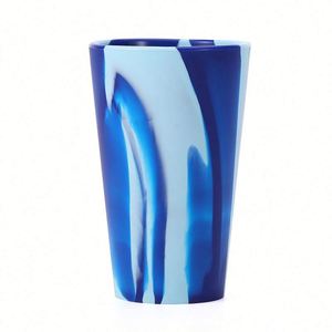 Gobelet à boisson incassable de 16 oz avec logo personnalisé, tasse à bière réutilisable, verre à bière droit en silicone pour événements - Product Image 3
