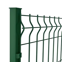 Clôture en treillis métallique 3D galvanisé à chaud de 8 pieds sur 6 pieds, avec revêtement en PVC, pour jardin, sécurité, clôture périmétrique Clearview