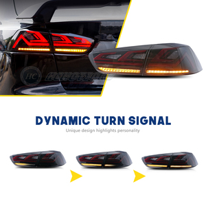 Hcmotionz <span class=keywords><strong>ไฟ</strong></span><span class=keywords><strong>ท้าย</strong></span> LED สำหรับ Mitsubishi <span class=keywords><strong>Lancer</strong></span> 2008-2017 EVO X smok/ Red โคมไฟหลังประกอบ DRL Start-up ใหม่ - Product Image 5