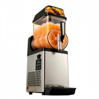 Machine à Granita Commerciale à Réservoir Unique 12L, Machine à Jus Glacé en Acier Inoxydable pour Café et Snack-bar