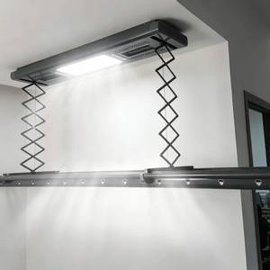 Customizable intelligent electric retractable remote control lifting drying LED <b>light</b> electric drying rack - Product Image 3