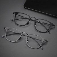 88009 titane Ultra léger lunettes cadre pour lunettes optiques hommes design rétro vente chaude Danyang usine de haute qualité