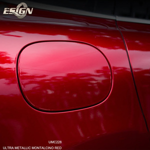 ULTRA METALLIC <span class=keywords><strong>MONTALCINO</strong></span> RED Air Bubble Free PET Auto Body Stickers Papel 1,52 M * 18m Rollo Car Wrap Film Lámina de vinilo brillante - Product Image 3