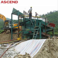 Ascend Gold machine d'extraction d'or 100-200 tph alluvial or placer équipement d'usine de lavage d'or avec un taux de récupération élevé 98% en Afrique