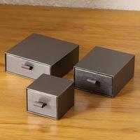 ZNSB004 Boîtes à bijoux portables de luxe en gros, en carton gaufré avec tiroir et doublure en éponge