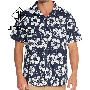 Summer Hawaiian Design Cuban Collar Custom New High Quality Casual Printed <b>Beach</b> <b>Shirts</b> <b>for</b> <b>Men</b> - Product Image 4