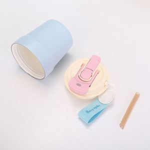 Premium 260ml <b>Small</b> Insulated Cup Ceramic Liner 304 Stainless Steel Minimalist Style Long Lasting Thermal Mug for Women Travel - Product Image 5