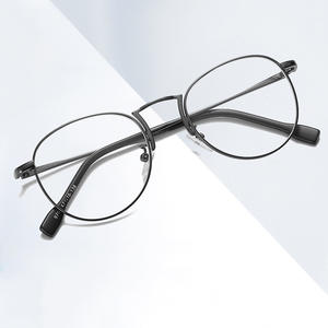 กรอบแว่นตากลมสไตล์ย้อนยุคสำหรับผู้หญิง B8 YC9706ป้องกันแสงสีฟ้าป้องกันรังสีน้ำหนักเบาแบบเต็มกรอบ - Product Image 4