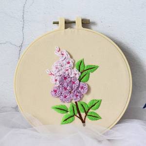 Beginner-Friendly Hand Stamped Cross Stitch Kit Cotton Fabric with Embroidery Hoop for Handcrafts and Needlework - Product Image 2