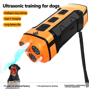 Ultrasonic Dog Trainer Handheld Bark Control Device With LED Lights Rechargeable <b>Battery</b> Power Dog Repeller - Product Image 4