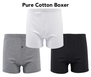 <span class=keywords><strong>Boxer</strong></span> da <span class=keywords><strong>Uomo</strong></span> in Cotone 100% di Alta Qualità, a Vita Media, Traspiranti, in Maglia <span class=keywords><strong>con</strong></span> <span class=keywords><strong>Bottoni</strong></span> - Product Image 2