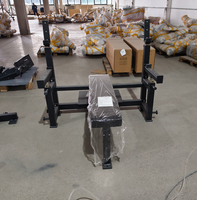 Équipement de musculation pour salle de sport, banc de musculation multifonctionnel réglable, banc plat de compétition, rack combiné pour presse