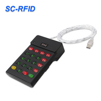 Lector de Tarjetas RFID de 125Khz con Interfaz USB, Botones Numéricos Estilo Teclado, Sin Contacto, Lector de Tarjetas NFC de 13.56mhz, Disponible en Fábrica
