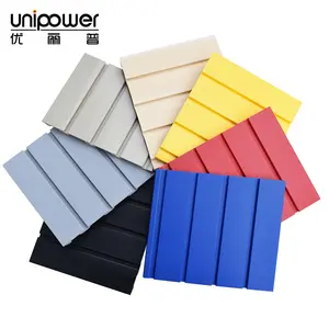 Unipower כבד החובה pvc slatwall פנל 7 צבע עבור מוסך אחסון