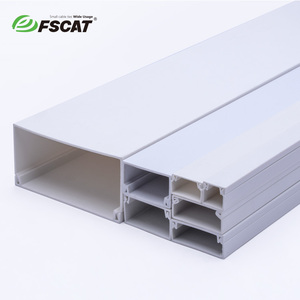 Fscat การเดินสายไฟพีวีซีมีกาวในตัวท่อลวดตกแต่งสี่เหลี่ยมสำหรับการจัดการสายในร่ม V-0 UL94 (สีขาว) - Product Image 5