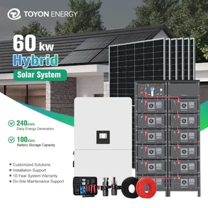 ระบบพลังงานแสงอาทิตย์ไฮบริดแบบครบวงจร 3 เฟส กำลังสูง ยี่ห้อ Toyon รุ่น 60KW เวอร์ชั่น EU สำหรับใช้งานเชิงพาณิชย์ - Product Image 1