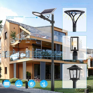 Z.S LIGHTING Palo per Lampione Solare da 8 Metri, Tipo Divisibile, per Cortile <span class=keywords><strong>Esterno</strong></span>, Palo da Giardino Zincato per Illuminazione Paesaggistica 40m - Product Image 2