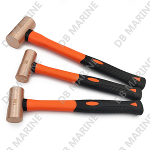 Marteau en cuivre rouge de haute qualité IMPA 612643-45 avec manche composite, qualité DIY et industrielle, fabriqué en Chine - Product Image 2