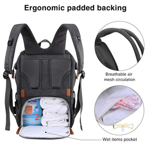 <span class=keywords><strong>Sac</strong></span> à dos à langer multifonction grande capacité en tissu Oxford imperméable et antivol, <span class=keywords><strong>sac</strong></span> de maternité classique - Product Image 5