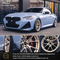 Jantes forgées en bronze RUJ Custom Apex VS5RS 16 17 18 19 pouces 5*112 5*120.65 pour Chevrolet Corvette C5 C6 Benz C300 C43 AMG VW Golf