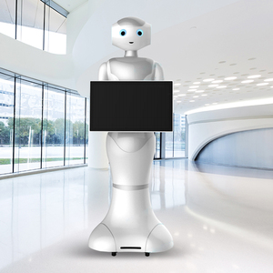 Robot de Bienvenida Inteligente, Robot de Recepción Multifuncional Móvil, Pantalla Táctil Capacitiva de 10.1 Pulgadas, Batería de Litio de 15AH, 6 Horas de Autonomía, para Hoteles - Product Image 1