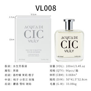 Parfums pour hommes VILILY 100 ml, parfums originaux en gros, <span class=keywords><strong>parfum</strong></span> aquatique aromatique, flacon de <span class=keywords><strong>parfum</strong></span> de luxe personnalisé pour hommes avec boîte - Product Image 3