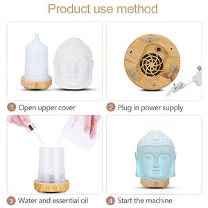Difusor de Aromaterapia Buddha <span class=keywords><strong>Homefish</strong></span>, Difusor de Aceites Esenciales, Humidificador de Aire Decorativo para el Hogar - Product Image 2