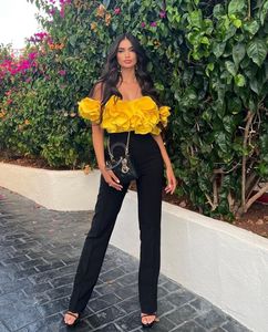 Conjunto de traje de baño de una pieza de Color sólido de gama alta con sujetador de flores tridimensional para mujer europea y americana 2024 - Product Image 6